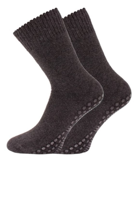 Dámske teplé ponožky s protišmykovou šlapou