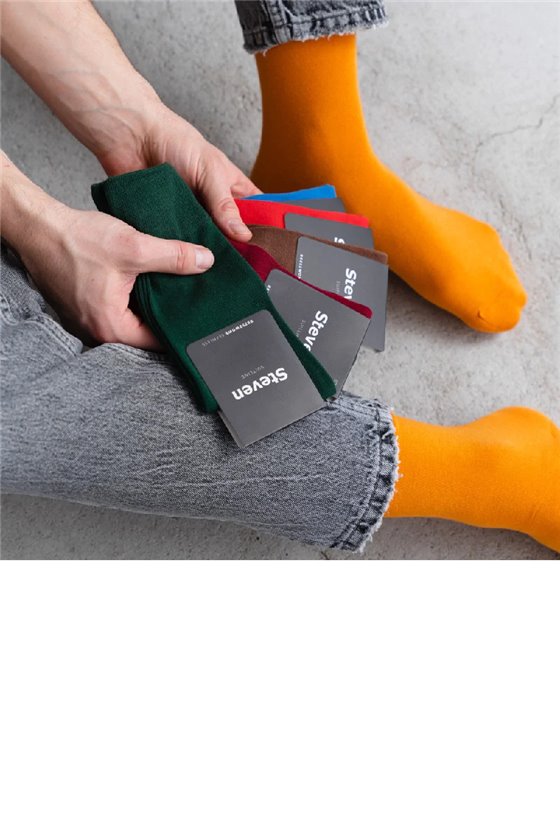 Pánske bavlnené farebné ponožky