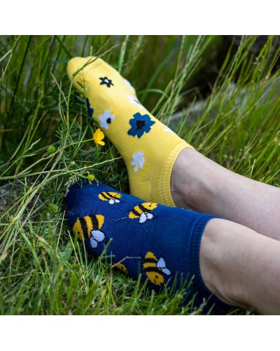 Členkové ponožky funky Včielka