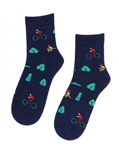 Detské ponožky Cyklista v lese