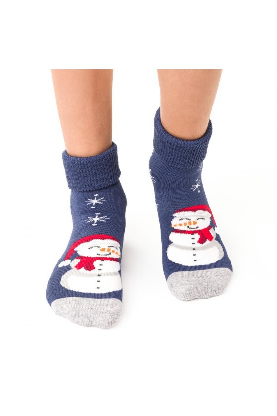 Detské froté ponožky Snehuliak
