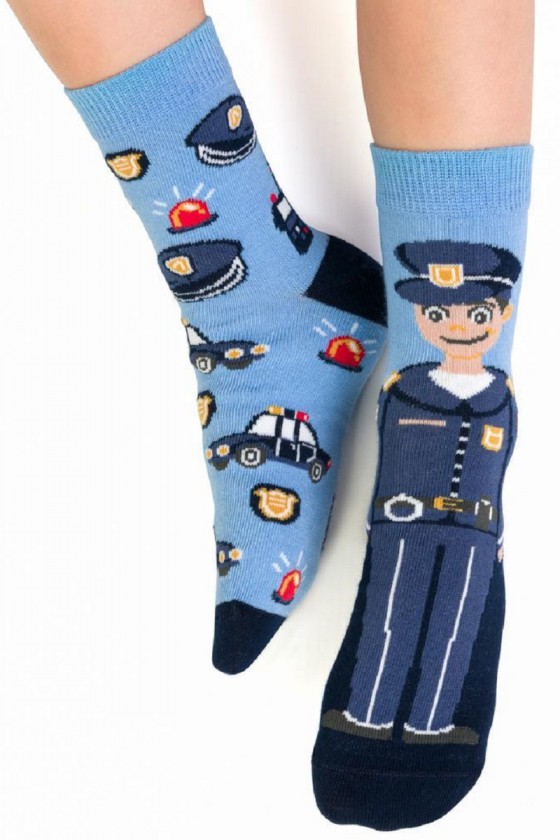 Asymetrické detské ponožky - Policajt