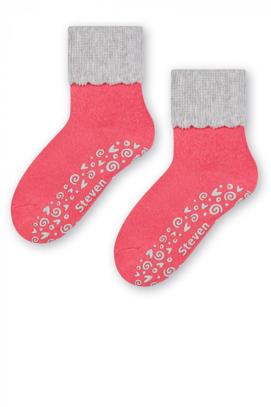 Teplé ponožky s protišmykovou šľapou ABS