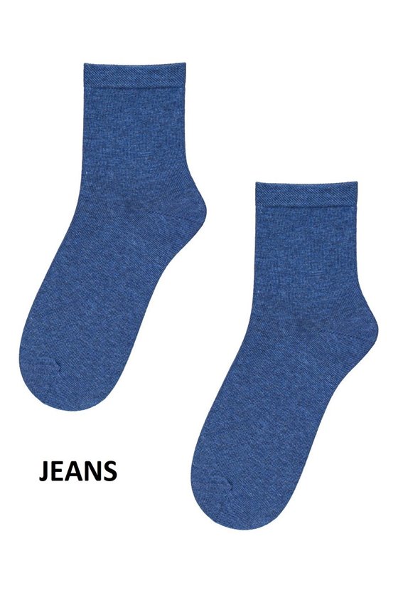 Dámske jednofarebné ponožky s bavlnou