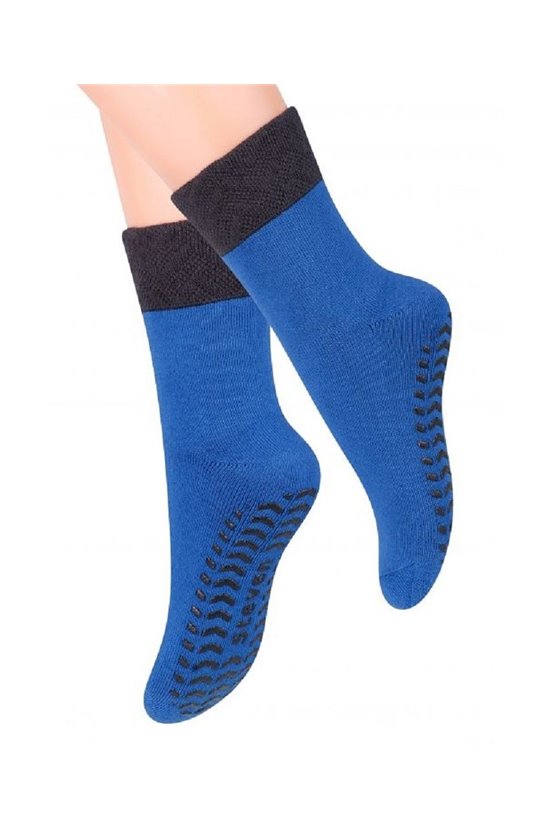 Teplé ponožky s protišmykovou šľapou ABS