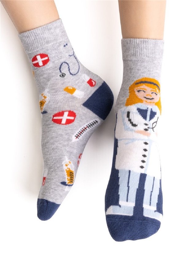 Asymetrické detské ponožky - Lekárka
